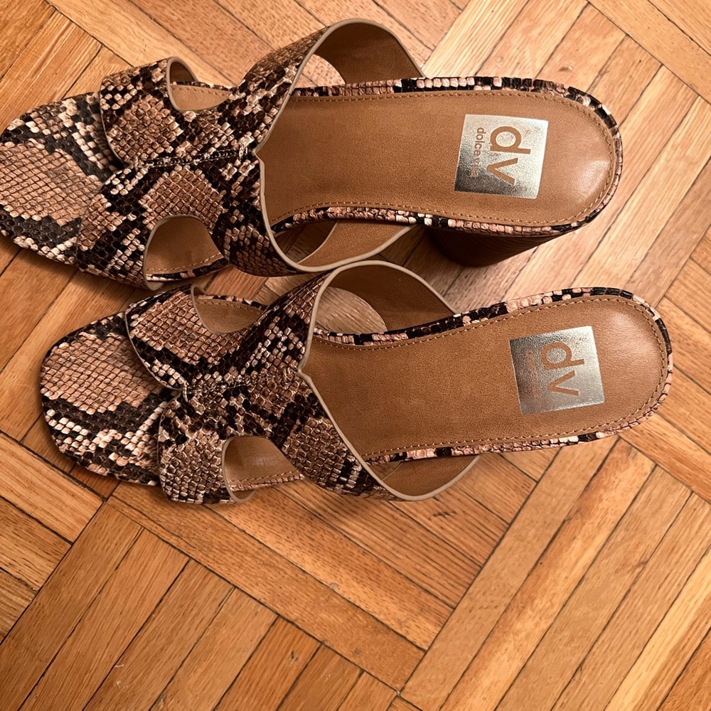 High heels snake print sandals - Picture 2 of 3